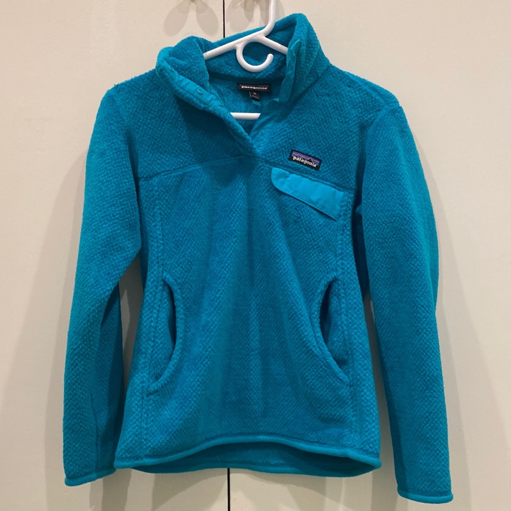 Patagonia Re-Tool Snap T Pullover Teal size XS